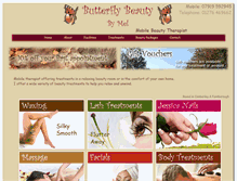 Tablet Screenshot of butterfly-beauty.net